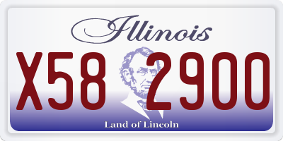 IL license plate X582900