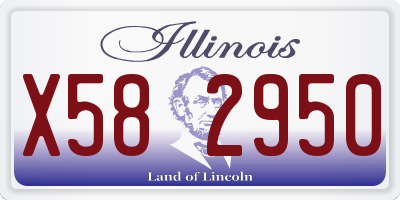 IL license plate X582950