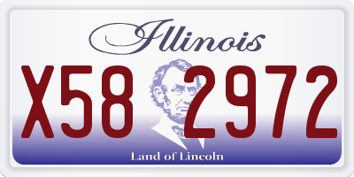 IL license plate X582972