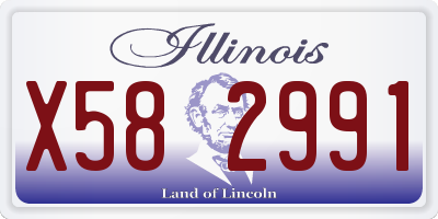 IL license plate X582991
