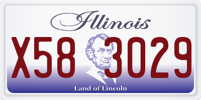 IL license plate X583029