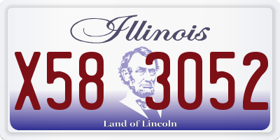 IL license plate X583052