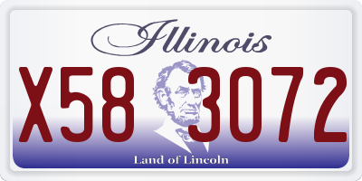 IL license plate X583072