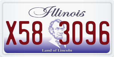 IL license plate X583096