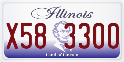 IL license plate X583300