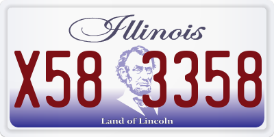 IL license plate X583358