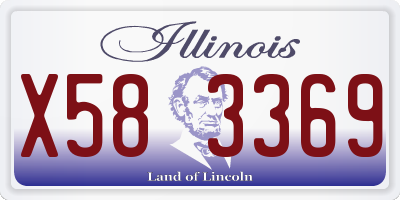 IL license plate X583369
