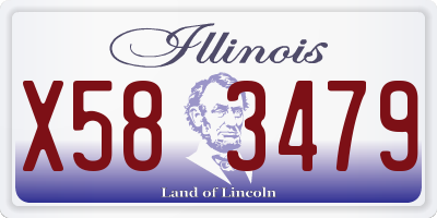 IL license plate X583479