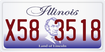 IL license plate X583518