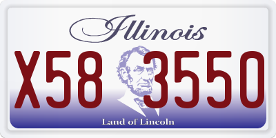 IL license plate X583550