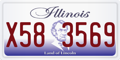 IL license plate X583569
