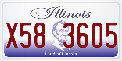 IL license plate X583605