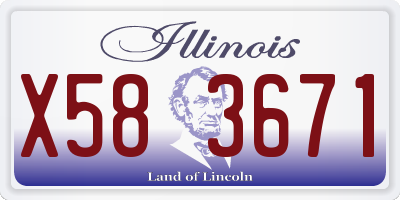 IL license plate X583671