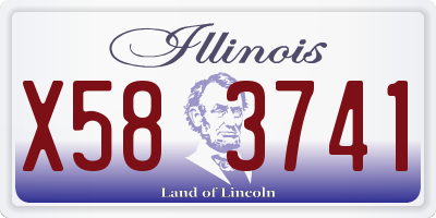 IL license plate X583741