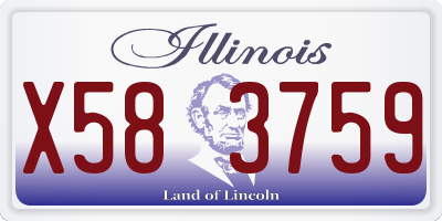 IL license plate X583759