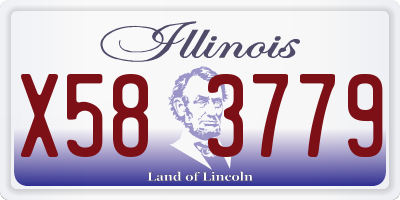 IL license plate X583779