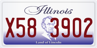 IL license plate X583902