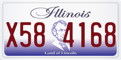 IL license plate X584168