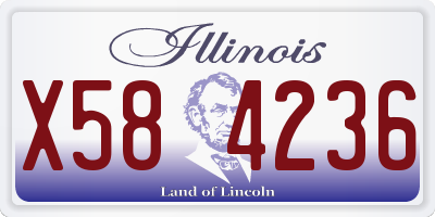 IL license plate X584236