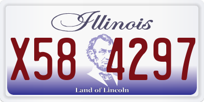 IL license plate X584297