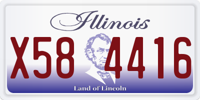 IL license plate X584416