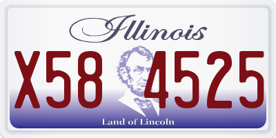 IL license plate X584525