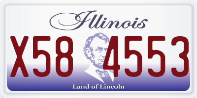 IL license plate X584553