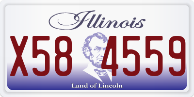 IL license plate X584559