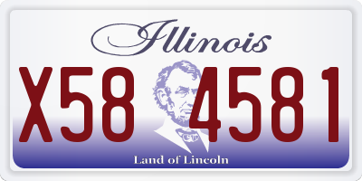 IL license plate X584581