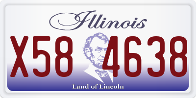 IL license plate X584638