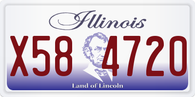 IL license plate X584720