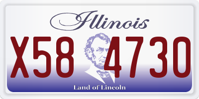 IL license plate X584730