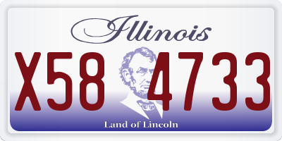 IL license plate X584733