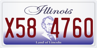 IL license plate X584760