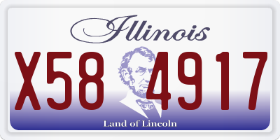 IL license plate X584917