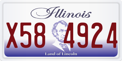IL license plate X584924