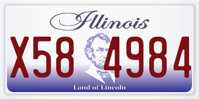 IL license plate X584984
