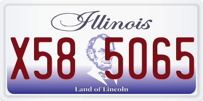 IL license plate X585065