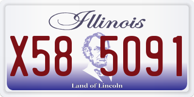 IL license plate X585091