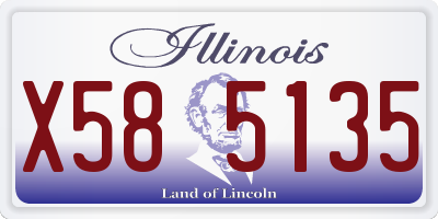 IL license plate X585135