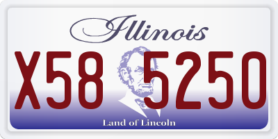 IL license plate X585250