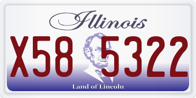 IL license plate X585322