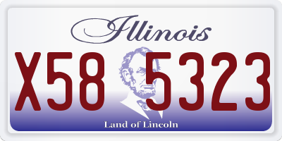 IL license plate X585323