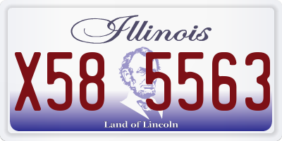 IL license plate X585563