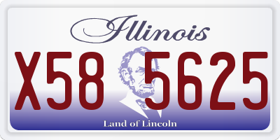 IL license plate X585625