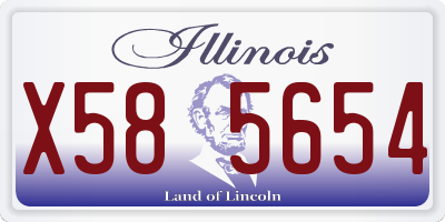 IL license plate X585654