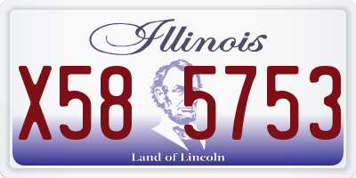 IL license plate X585753