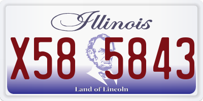IL license plate X585843