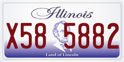 IL license plate X585882