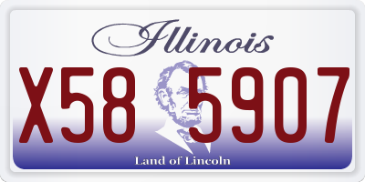 IL license plate X585907